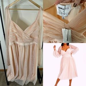 Pink eloquii dress - formal or party!